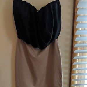 Black and nude dress